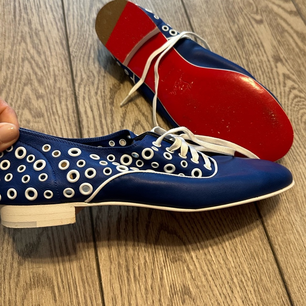 Rare Vintage Christian Louboutin Eyelet Oxfords